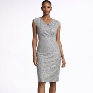 Escada silver mini sequins cocktail dress size 44